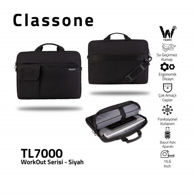 TL7000 15.6 inch Laptop,Notebook Çantası -Siyah