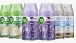 Airwick 250ml 6lı -Temizliğin Esinti Oda Kokusu Sprey Makina Yedek Spreyi