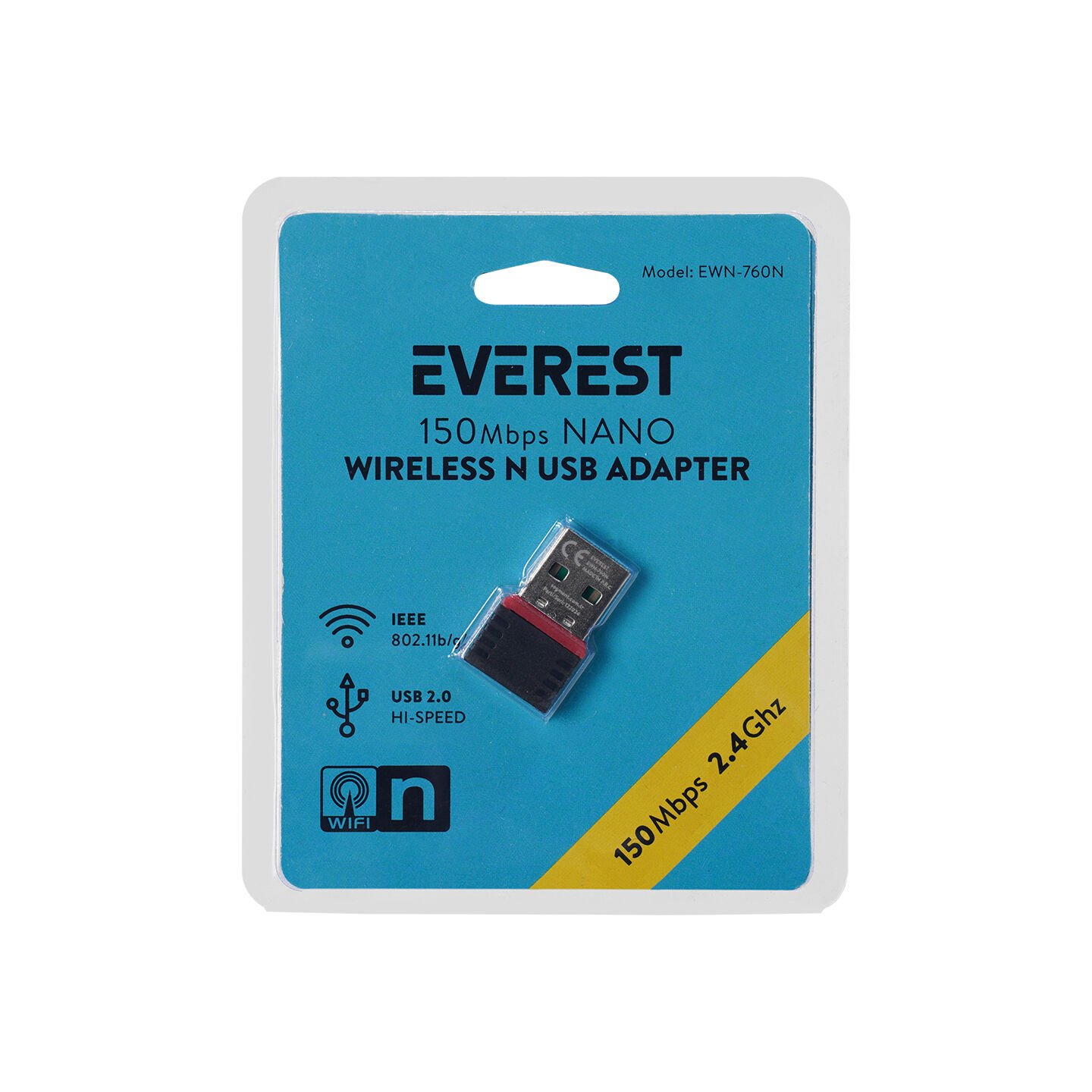 EVEREST EWN-760N 150mbps 2.4ghz USB Kablosuz Adaptör