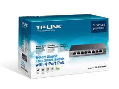 TL-SG108PE 10/100/1000Mbps 8xPort PoE Destekli Easy Smart Switch
