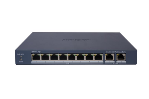 HIKVISION 8port PoE 60w 2-Uplink 10/100 Yönetilemez Switch Metal DS-3E1310P-EI/M
