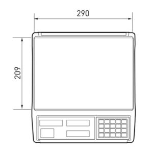 CAS ER JR 15KG LCD Ekran Boyunsuz Fiyat Hesaplamalı Terzai