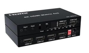 Nova HDMI 4×2 Matrix Switch 4K 60 Hz