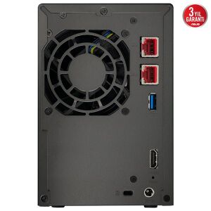 ASUSTOR 2diskli Celeron N5105-4GB RAM--2.5Gbe Nas Server AS6702T