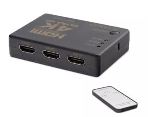 Hadron Hdx1308 3 port Hdmi Switch 3Giriş 1Çıkış 4K Kumandalı