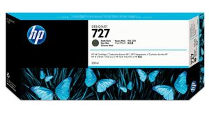 HP 727 Matte Black Mat Siyah 300ML Plotter Kartuşu C1Q12A