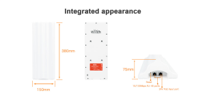 WITEK WI-CPE517 (V2) 16dbi 300mbps 5ghz 5+km Harici Access Point 150 derece