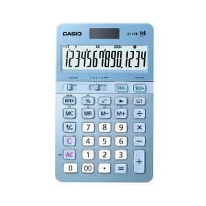 Casio JS-40B-BU Mavi Profesyonel 14 Hane Masa Üstü Hesap Makinesi