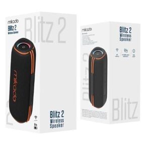 Mikado MD-32BT Siyah IPX6 30W RGB Işıklı 4500mAh TF KART+USB Destekli Bluetooth Hoparlör