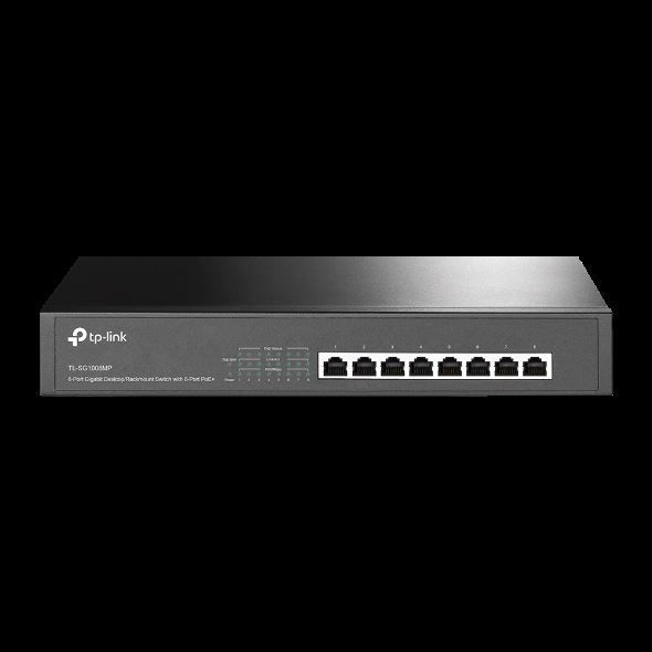 TL-SG1008MP 8-Port Gigabit Desktop/Rackmount Switch with 8-Port PoE+