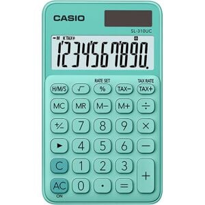 Casio SL-310UC-GN Cep Tipi 10 Hane Yeşil Hesap Makinesi