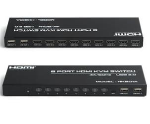 Dark '' DK-AC-KVMHD8X1''   8 port 4K 60Hz HDMI KVM Switch
