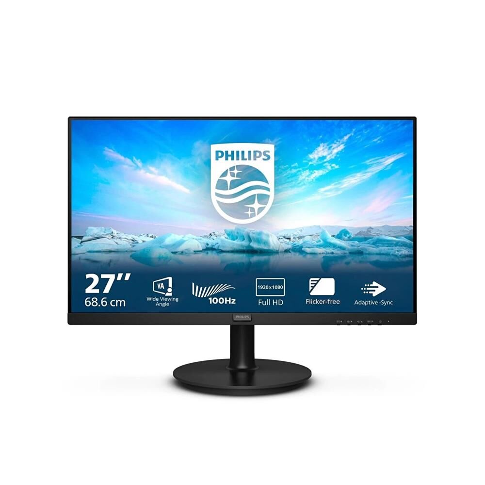 Philips 27'' 271V8LAB/00 4ms 100Hz 1920x1080 FullHD VGA HDMI Multimedya (VESA) Siyah Monitör