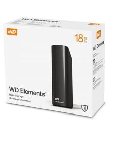 Wd 18TB Elements 3.5 WDBWLG0180HBK-EESN Siyah Harici Disk