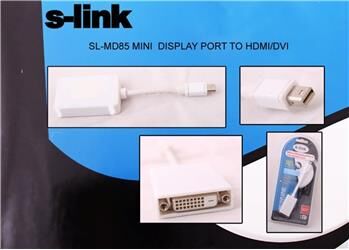 S-link SL-MD85 Mini Display Erkek To Dvı 24+5 Çevirici