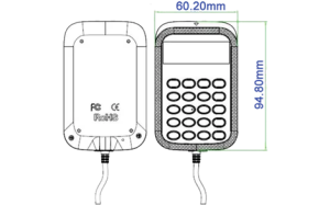 ACS APG8201-B2 USB PINPad + LCD Tam Boy Temaslı Akıllı Kart Okuyucu / Kodlayıcı