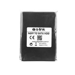S-link NGFF TO SATA Harici 2.5'' Siyah Hdd Kutusu