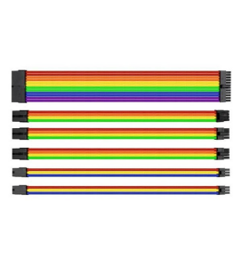 Thermaltake TtMod AC-049-CNONAN-A1 Rainbow Power Supply Sleeved Kablo Seti (16 AWG)