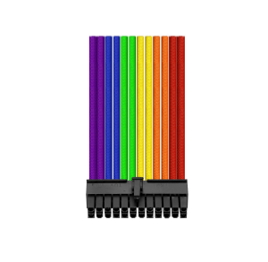 Thermaltake TtMod AC-049-CNONAN-A1 Rainbow Power Supply Sleeved Kablo Seti (16 AWG)