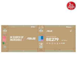 ASUS 27 IPS BE279QFK 5MS 100HZ HDMI-DP Web Kameralı Pivot Kuramsal Monitör 1920x1200