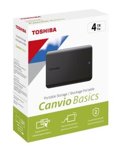 Toshiba 4TB Canvio Basic 2.5 Gen1 USB 3.2 Harici Harddisk (HDTB540EK3CA)