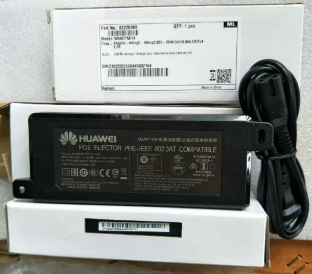 POE35-54A Adapter,-40degC~50degC,90V~264V,54V/0.65A,C8/RJ45,GE
