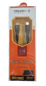Megatech MT-DT-T 1mt Usb Type-C to Type-C Şarj ve Data Kablosu
