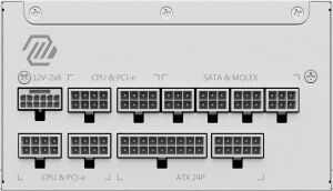 MSI 1000w 80+ Gold MAG A1000GL PCIE5 WHITE Tam Modüler Power Supply