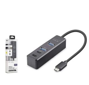 iETOP TU1009 Type-C 3.2 Gen2 Hub 4 Port 10 Gbps Siyah
