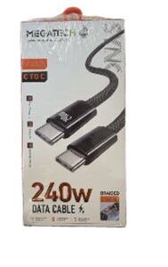 Megatech MT-240T Hasır Type-C To Type-c Data Kablosu