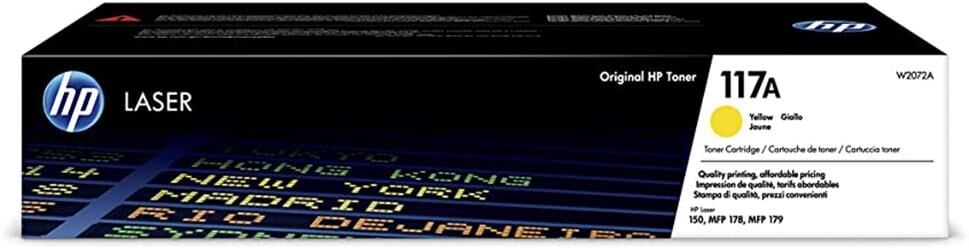 HP 117A Yellow Sarı 700 Sayfa Toner W2072A