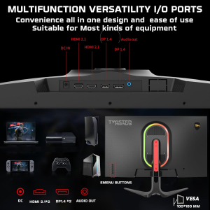 TWISTED 27 IPS TM27QHD180IPS 0.5ms 180Hz HDMI-DP Gaming Monitör (2560X1440)