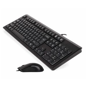 A4TECH KR-9276 Kablolu USB Q Trk Siyah Klavye - Mouse Set