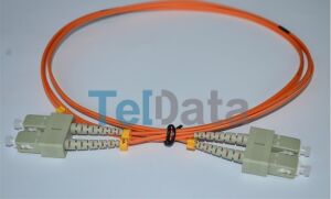 TELDATA TLD-SCMM85 SC-UPC-SC-UPC MM DX OM2 1 METRE FIBER OPTIK PATCHCORD