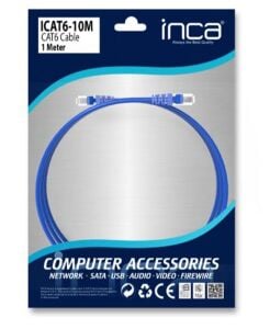 INCA ICAT6- 1MT Cat6  Mavi Kablo