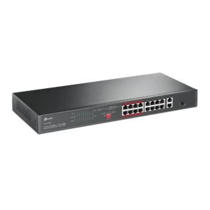 TL-SL1218P 16-Port 10/100 Mbps + 2-Port Gigabit Rackmount  Switch with 16-Port PoE+
