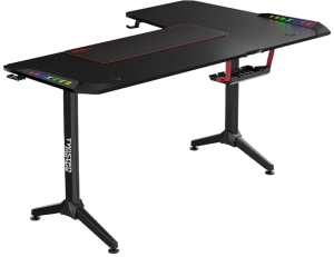 TWISTED Minds L Şekilli RGB Sol Oyuncu Masası Siyah TM-Y-LB-RGB