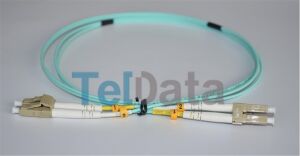 TELDATA TLD-LCLCOM21 LC-UPC-LC-UPC MM DX OM3 1 METRE FIBER OPTIK PATCHCORD