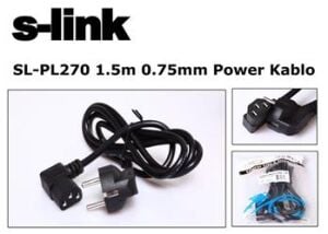 S-link  SL-PL270 1.5mt 0.75mm L Power  Elektrik Kablosu