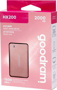 GOODRAM 2TB HX200 SSDPR-HX200-2K0-RG 1600-1500MB/s TYPEC SSD Harici Disk Rose