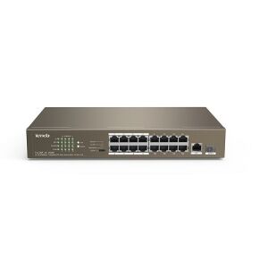 TENDA 16port PoE 150w 10/100 1-SFP Yönetilemez Switch TEF1118P-16-150W
